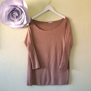 Tobi Tan Sweater/ Cardigan Off-the-Shoulder